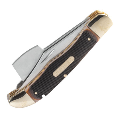 Schrade Old Timer Folder cu lamă Clip Point, topor și pânze de ferăstrău cu teacă din poliester. Oțe - KNIFESTOCK