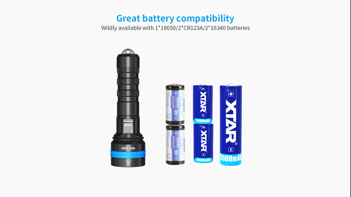 XTAR D06-1600 Duikzaklamp 1600lm - KNIFESTOCK