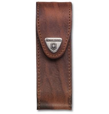 Victorinox 4.0548 Leather Pouch, Brown - KNIFESTOCK