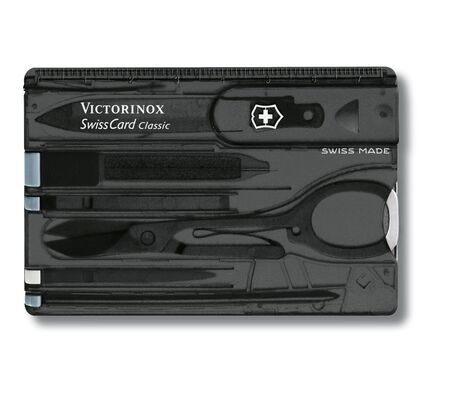 Victorinox SwissCard Onyx translucent, blistr 0.7133.T3B1 - KNIFESTOCK