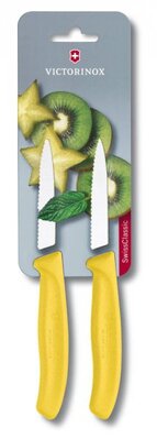 Victorinox 6.7636.L118B nôž na zeleninu 8cm 2ks žltá - KNIFESTOCK