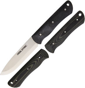 Real Steel Bushcraft individual + mânere G10 negru/verde 3714 - KNIFESTOCK