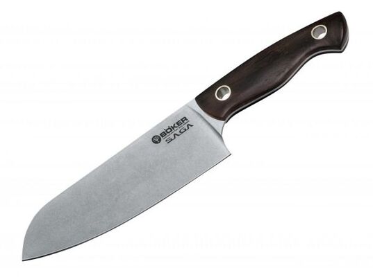 BÖKER SAGA SANTOKU GRENADILL kuchařský nůž 16.1 cm 130366 - KNIFESTOCK