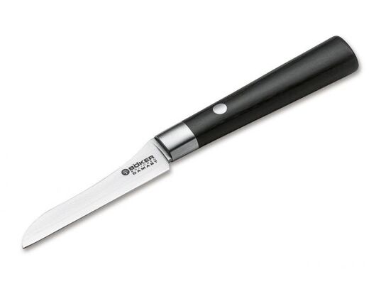 BÖKER DAMAST nôž na zeleninu čierny 8.5 cm 130408DAM - KNIFESTOCK