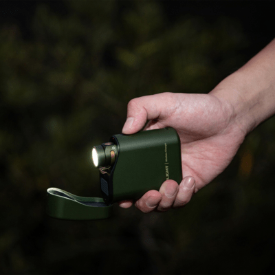 Olight Baton 4 Premium Edition Flashlight with Wireless Charging Case (OD Green, 1300 Lumens) - KNIFESTOCK