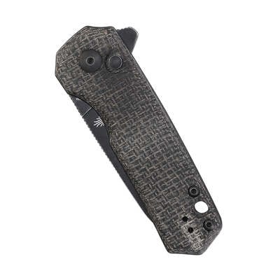 Kizer Lieb M Button Lock Black Micarta V3541C2 - KNIFESTOCK