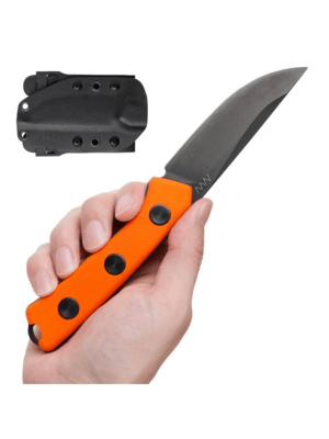 ANV Knives P200 - Cerakote Black, Orange Coarse Kydex ANVP200-036 - KNIFESTOCK