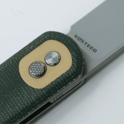 Vosteed Corgi 14C28N Stonewash Green Micarta CG3SVM3 - KNIFESTOCK