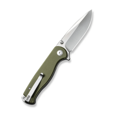 Sencut Errant OD Green G10 Handle Satin Finished 9Cr18MoV BladeLiner Lock S23054B-2 - KNIFESTOCK