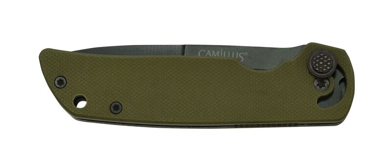 Camillus CMLS-19633 6.75&quot; Mini CUDA™, Drab G10 Green - KNIFESTOCK