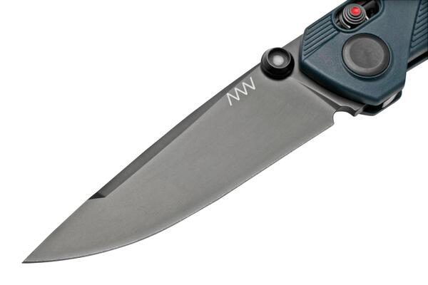 ANV Knives A100 - MAGNACUT, ALOCK, DLC BLACK, GRN BLUE ANVA100-008 - KNIFESTOCK