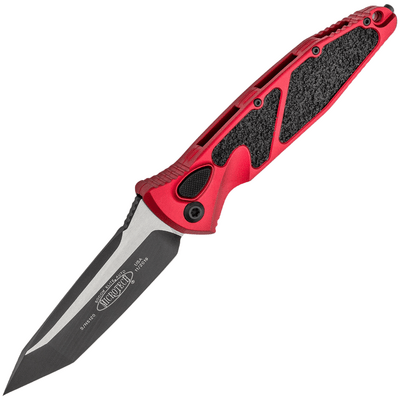 Microtech SOCOM ELITE T/E-AUTO BLACK STANDARD RED 161A-1RD - KNIFESTOCK