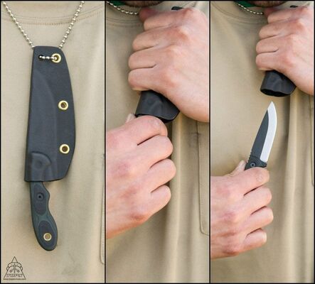 TOPS KNIVES Mini Scandi Couteau Vert/Noir G-10 MSK-GB - KNIFESTOCK