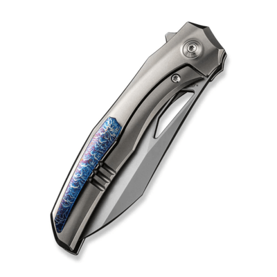 We Knife Ignio Polished Bead Blasted Titanium Handle WE22042B-4 - KNIFESTOCK