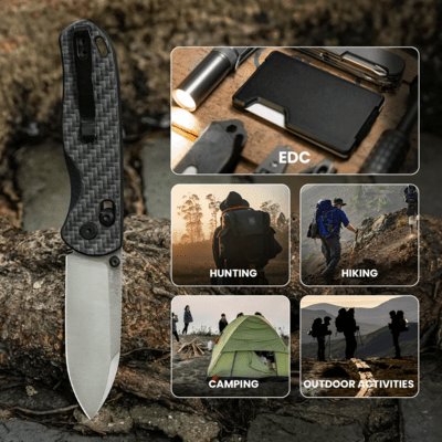 Kizer Drop Bear Azo Nitro V 3K Carbon Fiber V3619A3 - KNIFESTOCK