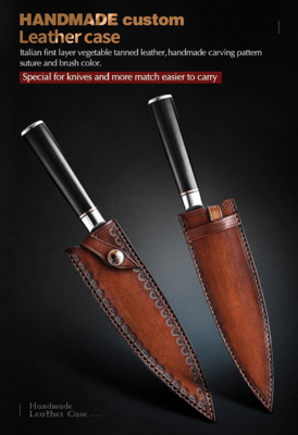 Xinzuo chef knife leather sheath LE01 - KNIFESTOCK