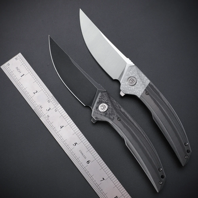 Petrified Fish PFP05Deepsea Black Stonewash K110 Szénszálas Fekete G10 PF - KNIFESTOCK