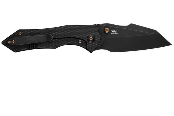 WE High-Fin XL Gavko Knives Titanium Handle Black Stonewashed CPM 20CV Framelock WE24010-1 - KNIFESTOCK