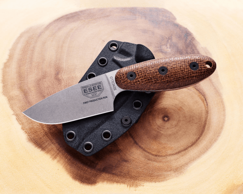 ESEE Knives ESEE SENCILLO, lame en Magnacut, manche en 3D Burlap Micarta, étui en Kydex - KNIFESTOCK