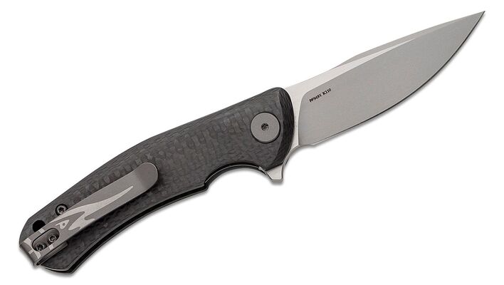 Petrified Fish PF949X Warrior Sand blasting K110 Carbon Fiber PF949XC - KNIFESTOCK