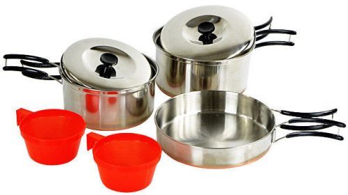 Mil-Tec SET DE CUISSON 2 PERSONNES acier inoxydable 14647000 - KNIFESTOCK