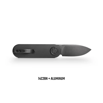 Vosteed Corgi-V 14C28N Black Stonewash Aluminium Noir A3701 - KNIFESTOCK