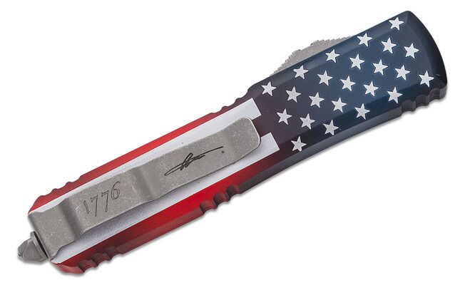 Microtech Ultratech D/E Apocalyptic F/S Flag SIG Series 122-12APFLAGS - KNIFESTOCK