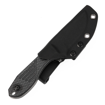 Tenable Knives Tiny Dancer Blackwash D2,Black Micarta G014A4 - KNIFESTOCK
