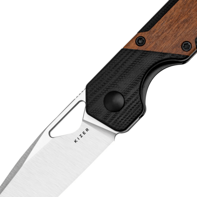 Kizer Liner Lock Mini Militaw Jonathan Styles Nitro V G10 +Mkuruti Wood V3634SA4 - KNIFESTOCK