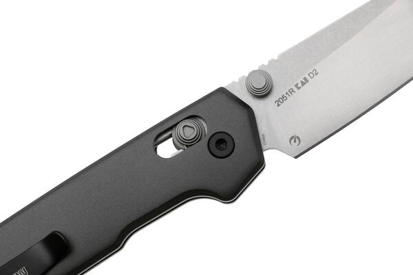 KERSHAW MINI IRIDIUM REVERSE TANTO Satin D2 Gray Aluminium DuraLock K-2051R - KNIFESTOCK