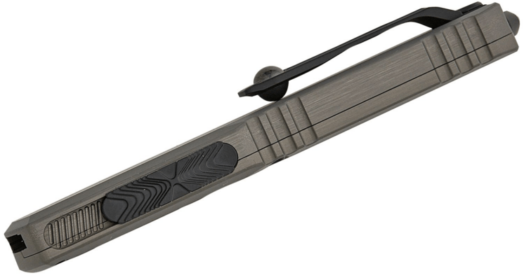 Microtech ULTRATECH GEN III ZBP BLACK PART SERRATE NATURAL CLEAR 1123-2NC - KNIFESTOCK