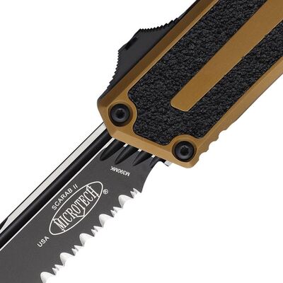 Microtech SCARAB II GEN III S/E PRETO PARCIALMENTE SERRILHADO TAN 1278-2TA - KNIFESTOCK
