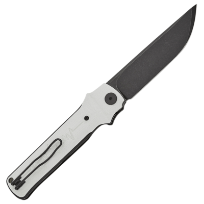 Petrified Fish PFB04 Tena Black Stonewashed D2 White G10 PFB04WDW - KNIFESTOCK