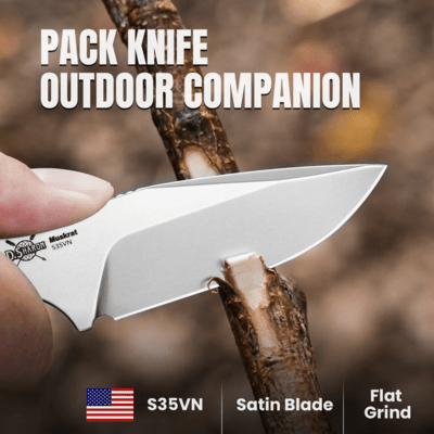 Kizer / Muskrat Derek Sharon S35VN Mkuruti Wood 1064A2 - KNIFESTOCK