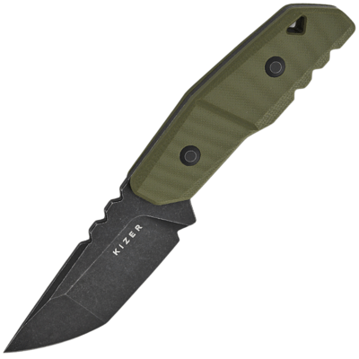Kizer Quartz AEB-L, Fekete Stonewashed, G10 1086A1 - KNIFESTOCK