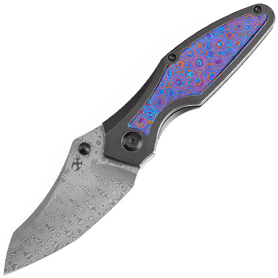 KANSEPT Baba Yaga Damascus Blade Frame Lock K1074A8 - KNIFESTOCK