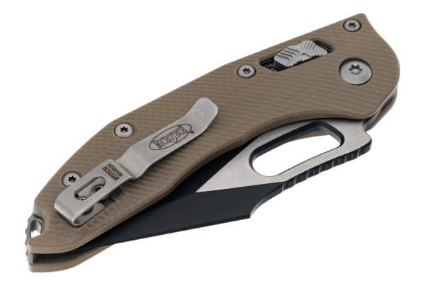 Microtech STITCH S/E RAM - LOK BLK PAINTED BLADE FLUTED G-10 TAN STD 169RL-1FLGT - KNIFESTOCK