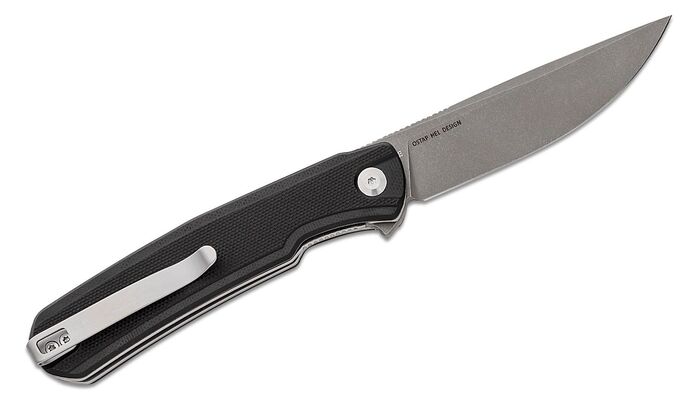 SENCUT Scitus Black G10 Handle Gray Stonewashed D2 Blade S21042-1 - KNIFESTOCK