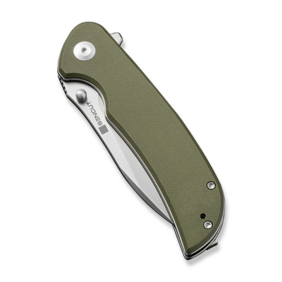 Sencut Borzam OD Green G10 Handle Satin Finished 9Cr18MoV BladeLiner Lock S2307 - KNIFESTOCK