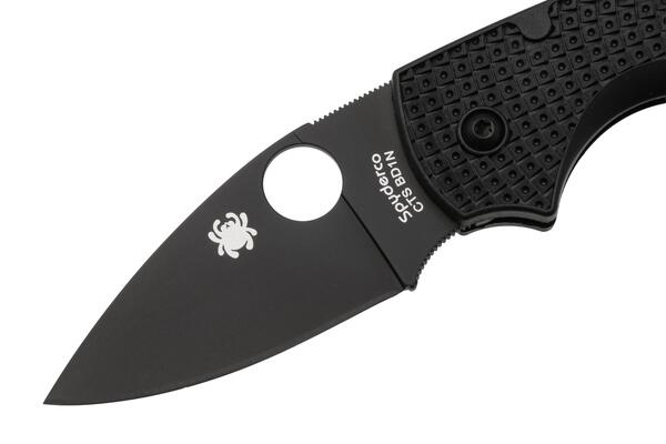 Spyderco Lil Native Black Lightweight Black Blade Reveal 14 C230PBBK - KNIFESTOCK