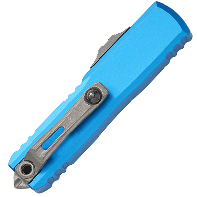 Microtech UTX-85 GEN III D/E STONEWASH AP STANDARD BLUE 1232-10APBL - KNIFESTOCK