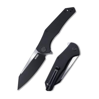 KUBEY Flash Liner Lock Flipper Cuțit Pliabil Mâner Negru G10 KU158C - KNIFESTOCK