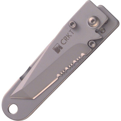 CRKT K, I, S, S,, ® Silver with Triple Point ™ Serrations CR-5510 - KNIFESTOCK