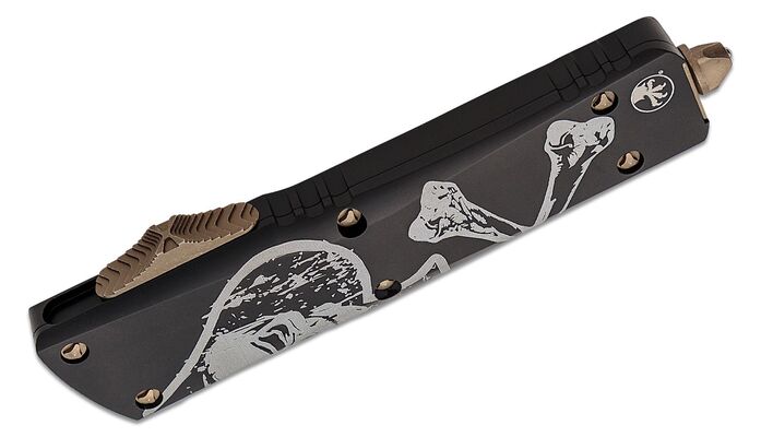 Microtech Combat Troodon HH and WH Death Card set Apocalyptic Bronze 219-13SETDCS - KNIFESTOCK