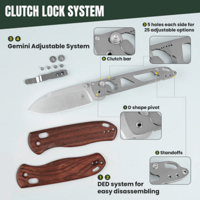 Kizer Drop Bear Azo Nitro V Wood V3619A6 - KNIFESTOCK