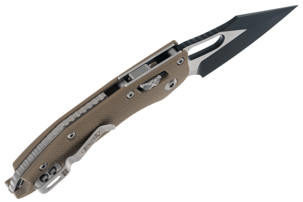 Microtech STITCH S/E RAM - LOK BLK PAINTED BLADE FLUTED G-10 TAN STD 169RL-1FLGT - KNIFESTOCK