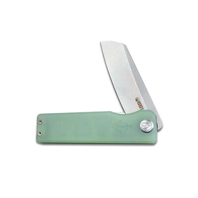 KUBEY Sailor Liner Lock EDC Flipper Knife Jade G10 Handle KU317E - KNIFESTOCK