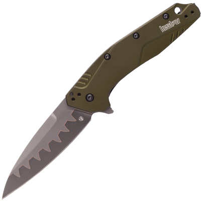 KERSHAW DIVIDEND COMPOSITE Assisted Folding Knife, Olive K-1812OLCB - KNIFESTOCK