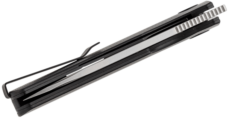 Petrified Fish PFP01TBeluga Stonewash K110 Fekete G10 PFP01TDW - KNIFESTOCK