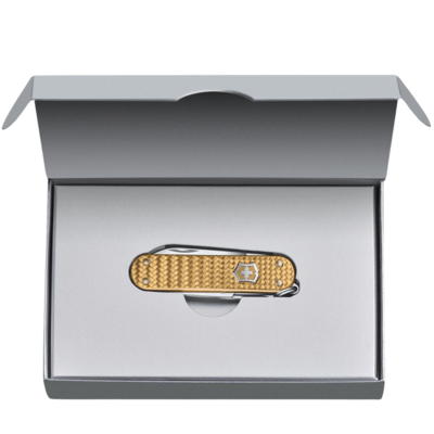 VICTORINOX Classic SD Precious Alox, Mosazná Zlatá 0.6221.408G - KNIFESTOCK